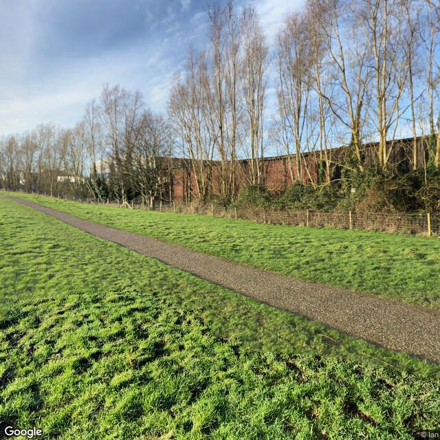 PogoMap.Info - Pokestop - Green Circle Sign, Marsh Barton Field Bench